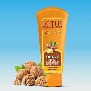 Lotus Herbals Safe Sun Detan After-Sun Face Scrub, 100 ml